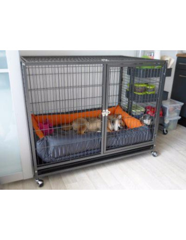 Cage mobile pratique cage chien cage chat cage avec roues