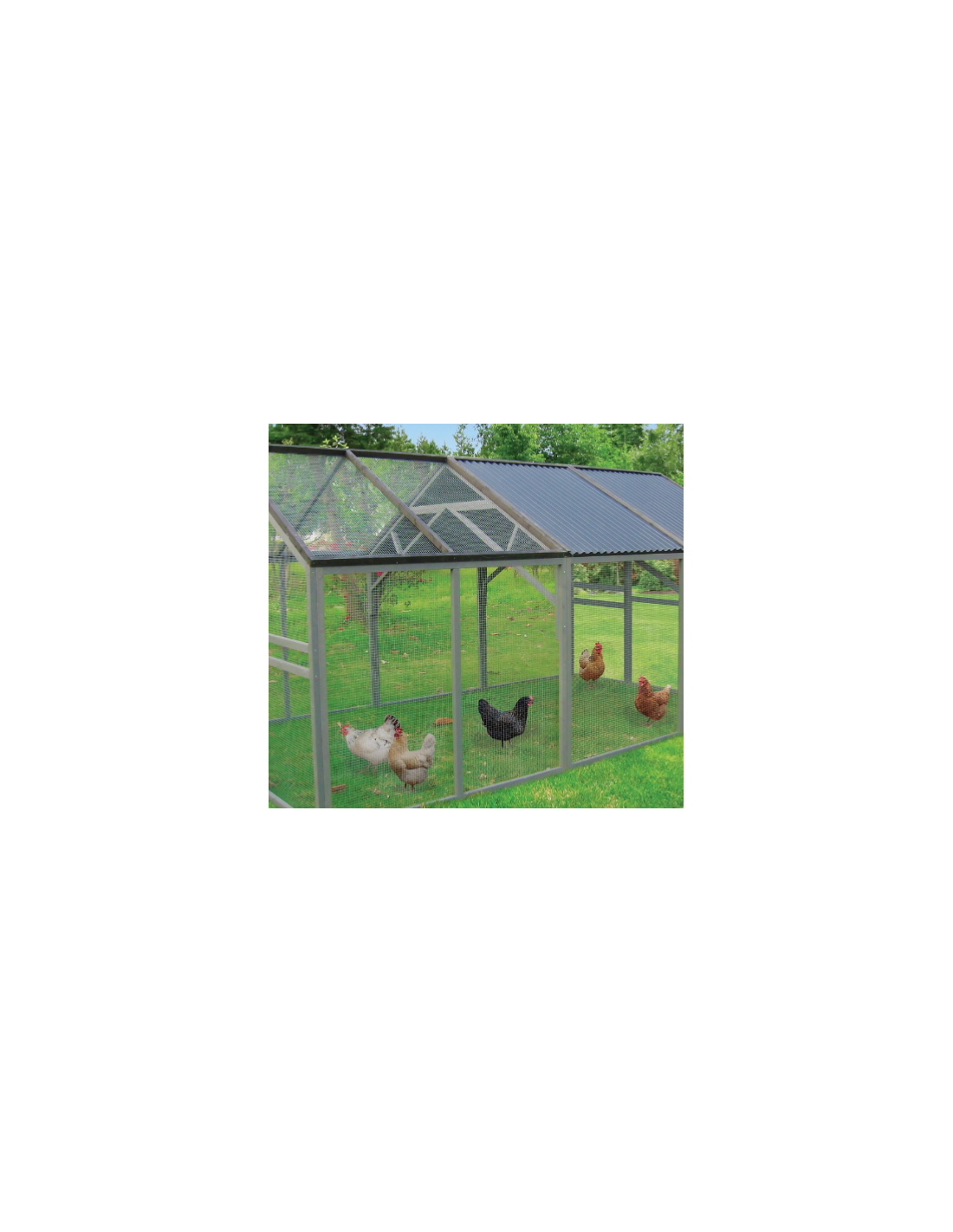 ▷ Clapier / Enclos au sol grillagé (1,62 m2 / 4-5 animaux / sans toit) au  meilleur prix - Poulailler