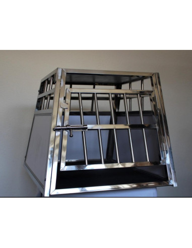 Cage de transport INOX simple cage chien INOX Taille 1