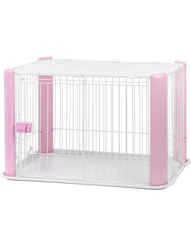 Cage chien pratique intérieur cage chat cage chiot rose PM