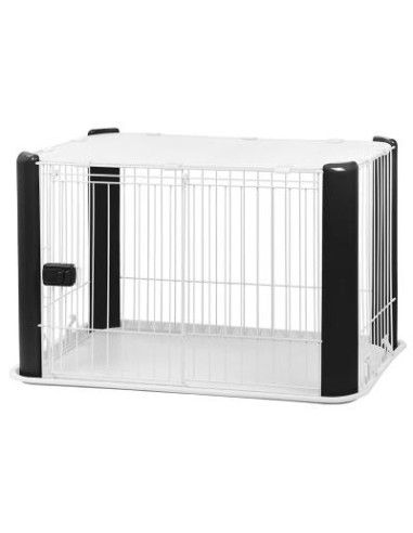 Cage chien pratique intérieur cage chat cage chiot noir PM
