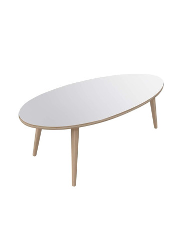 Table basse ovale blanche table basse moderne table salon