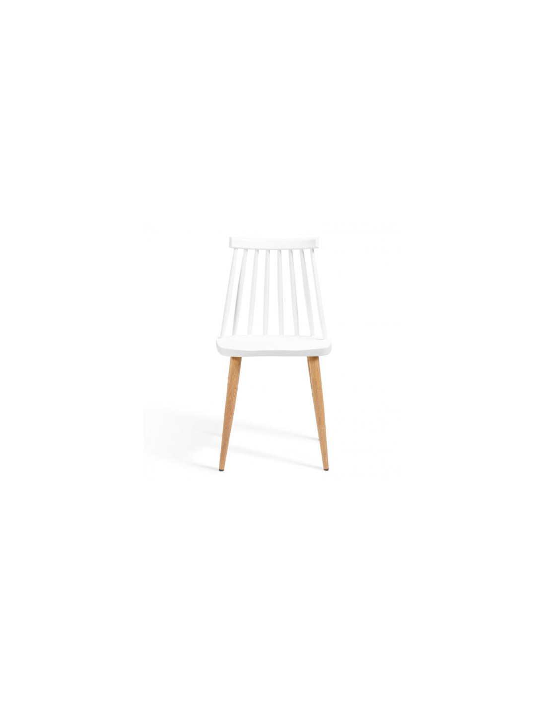 Lot 4 chaises blanches scandinave chaise salle à manger - Ciel & terre