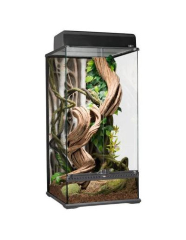 Terrarium verre 45x45x90 cm terrarium reptile terrarium amphibien vivarium en verre