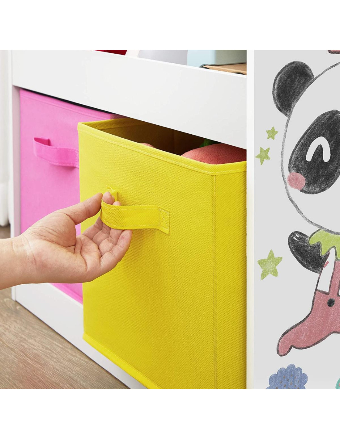 Bibliothèque enfant Petit Panda rangement livres jouets - Ciel & terre