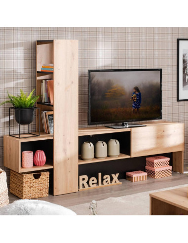 Meuble TV moderne chêne artisan meuble télévision design