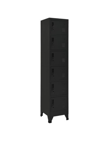 Casier vestiaire armoire en acier x6 vestiaire professionnel armoire à casiers cielterre-commerce