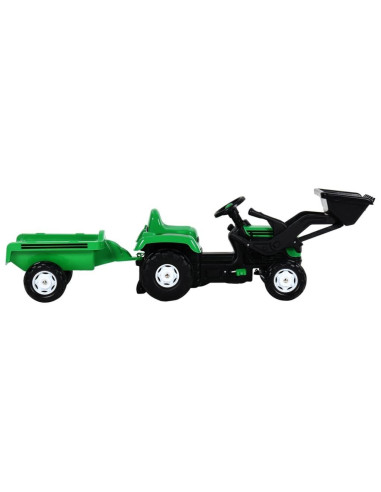 Decoshop26 - Tracteur pour enfants 3-8 ans tracteur electrique avec 2 choix  de vitesse et chargeuse marche avant et arrière bleu 20_0001329 - Véhicule  à pédales - Rue du Commerce
