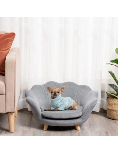 Canapé petit chien design gris canapé pour chat - Ciel & terre