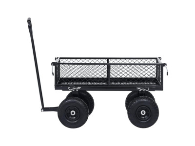 Chariot de jardin noir tout terrain 350 kg de charge chariot transport -  Ciel & terre