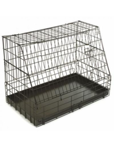 Cage chien de transport cage chat  pour voiture 2 tailles Taille 2