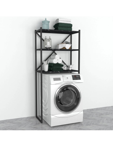 Armoire lave-linge industriel noir armoire machine à laver armoire sèche linge avec étagères