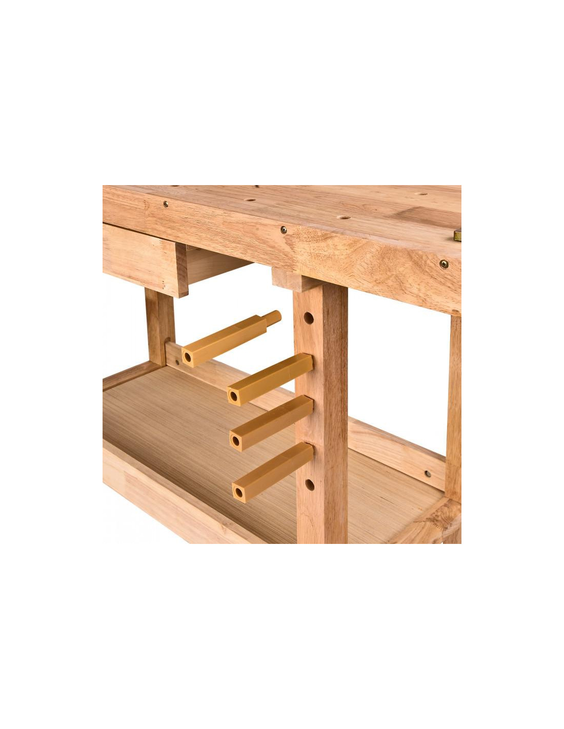 Etabli de bricolage bois d'hévéa massif 148 cm Etabli garage atelier - Ciel  & terre