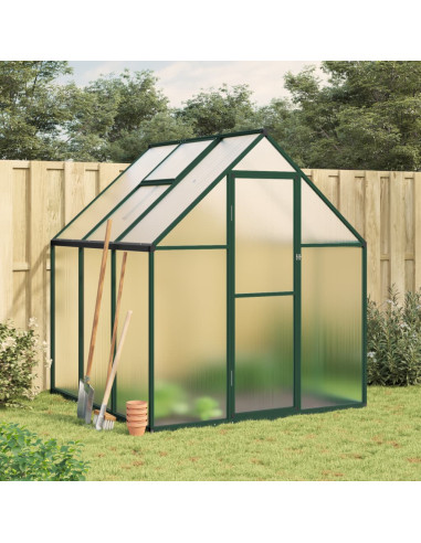 Serre Aluminium Verte 2,85 m² Serre Polycarbonate Serre Potager Plantation