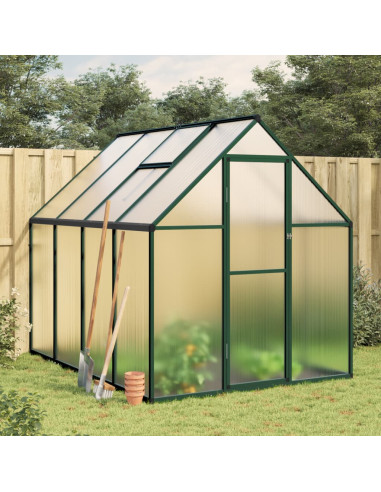 Serre Aluminium Verte 3,78 m² Serre Polycarbonate Serre Potager Plantation