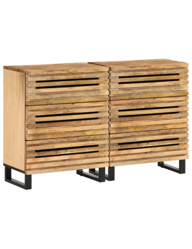 Commode 6 Tiroirs Manguier Massif Commode Chambre Buffet de Salon