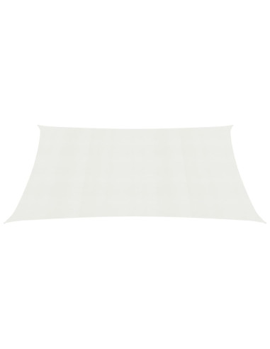 Voile Ombrage 8x5 m Blanc Ombrage Terrasse Voile d'Ombrage de Jardin