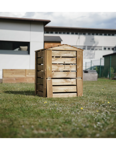 copy of Composteur en pin massif 400L Composteur en bois Composteur de jardin Composteur déchets organiques